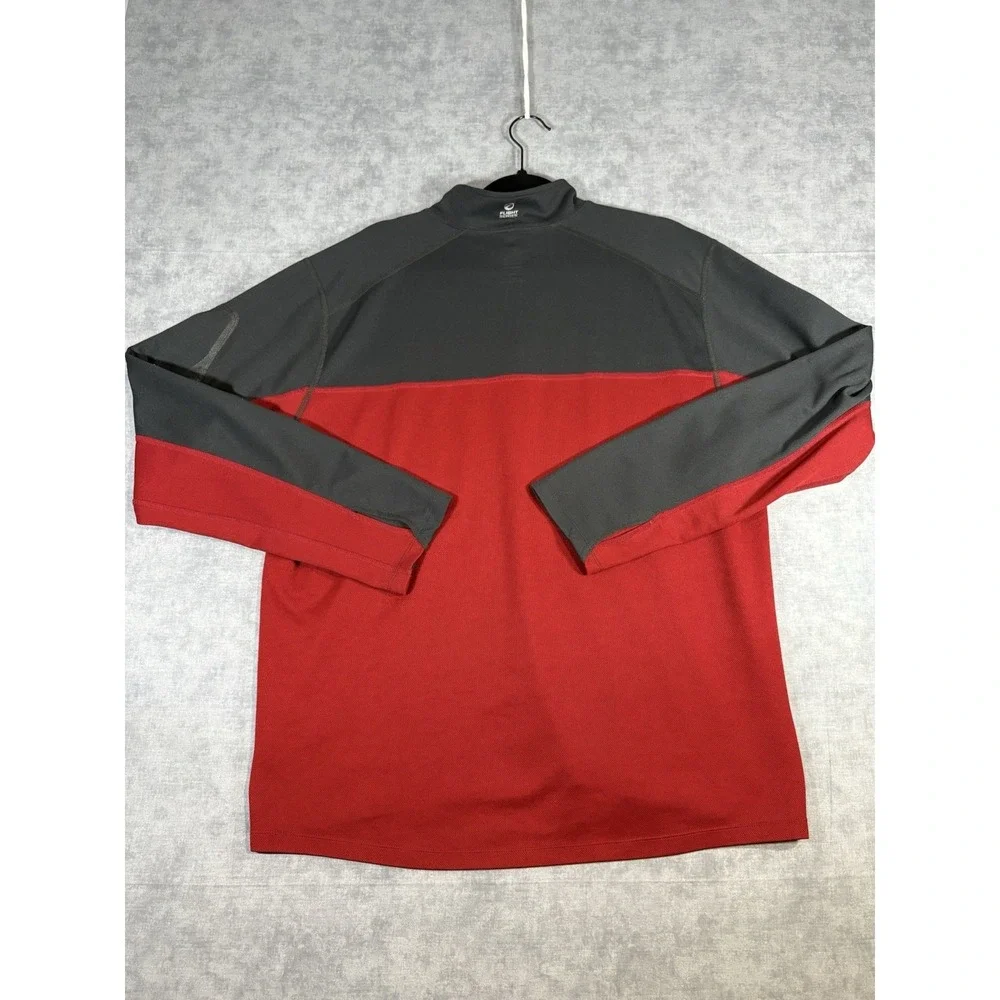 The North Face Flight Series VaporWick 1/4 Zip Pullover Mens XL Red Black